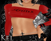 *K SkrilleX Red PVC Top