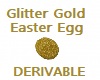 Glitter Gold Easter Egg