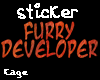 Furry Dev Sticker