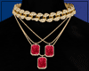 Hers 3 Ruby Gold Chain