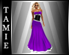Purple long xmas dress