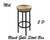 Black Gold Stool 2P MF
