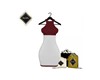 PIEDMONTH DRESS RDWHT