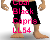 Coal Black Capris