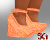 K*Platforms Orange Shoes