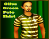 DD~Olive grn Polo Shirt