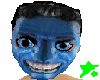 Blue Freaky Smile Mask