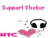 2K HTC SUPPORT STICKER