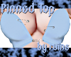 #RU Blue Pinned Top Bra