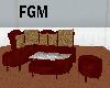 ! FGM Red Couch Set