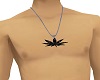 Black 420leaf necklace