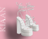 K: White Sandals