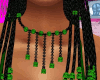 Black Green Jewelry Set