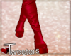 Red Leather Boots