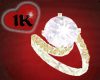 !!1K WEDDING RING (F) 