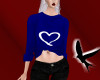 A! Heart Sweater DrkBlue