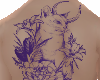 Purple FlowerCat Tattoo