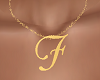 "F" Letter Necklace F