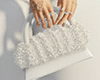 Fur Handbag White