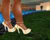 wht/gold  heels