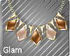 Brown Plaid Necklace