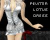 [P] pewter lotus dress