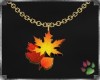 *J* Fall Leaves Necklace