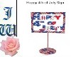 JW Happy 4th  July Sign