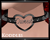 !K! Owned Heart Collar M