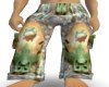 turtle cowskull pants