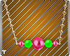 Pink Green Necklace