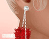 Xmas Earrings | Red