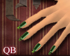 [QB] Short nails [Green]