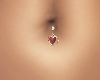 Red Heart Belly Ring