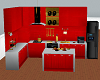 red kitchen