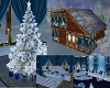 BLUE CHRISTMAS CHALET