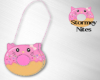 Pink Donut Kitty Purse
