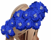 Blue Roses Floral Hoop