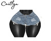 EML Ripped Jean Shorts