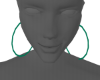 Orange Hoop Earrings