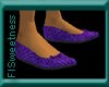 FLS Purple Leather Flats