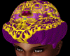 turban brocade purple