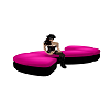 PVC PinkBlack S Couch