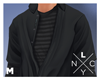 × Open Collar Black