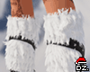D. Gab Fur Boots - White