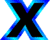blue x