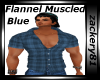 Flannel Muscled Blue