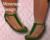 ~M~Fashion Sandals Green