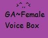 Female (GA) Voice Box