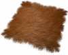 Fur rug Brown